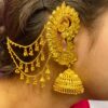 Exclusive peacock Full kan (Earrings) with adjust chain