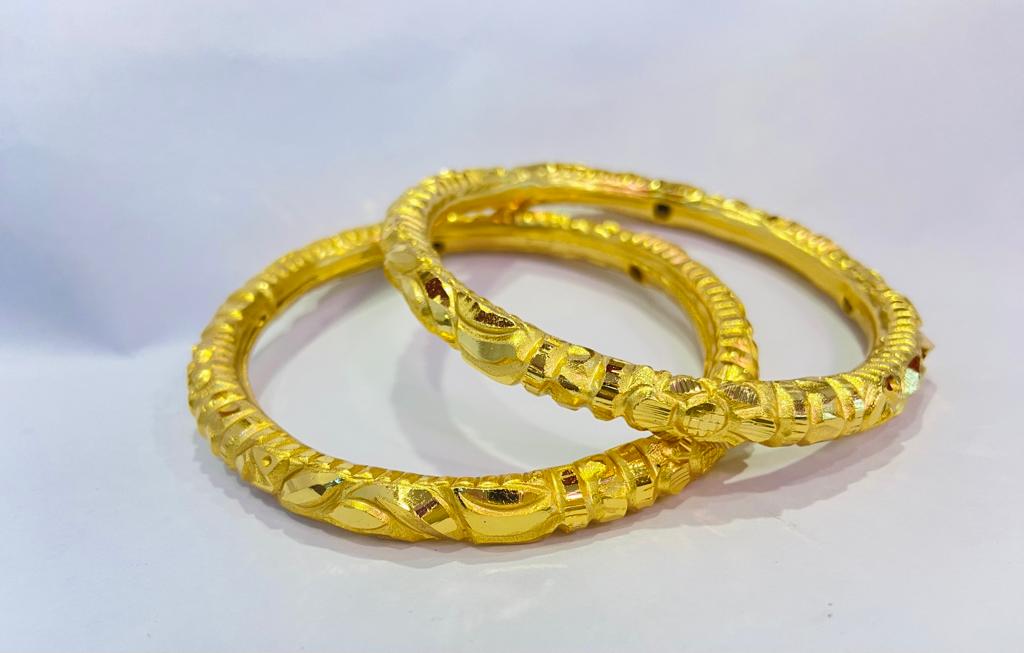 Gold Price Ruli Bala Design Antique Gold Kada Royal Tanishq Gold