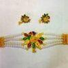 Minakari Moyur pearl choker