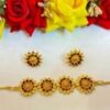 small flower sleek choker