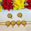 small flower with bells sleek choker