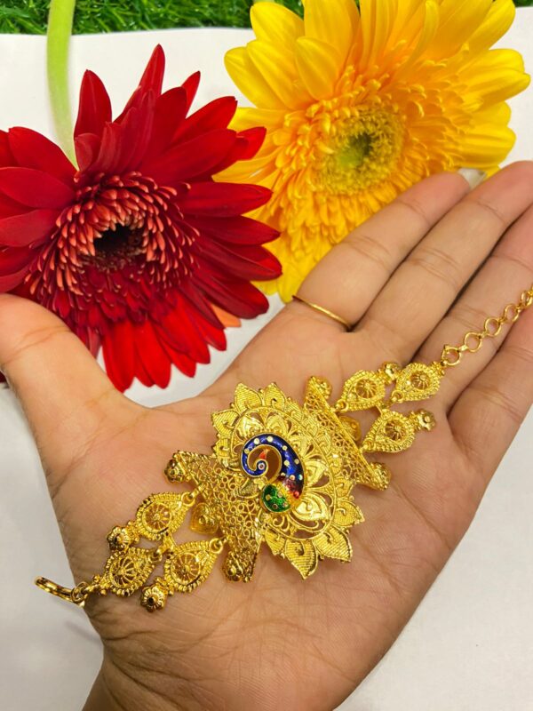 Gold replica Peacock Jhalor belt Mantasha