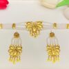 Butterfly pearl chik with jhumka