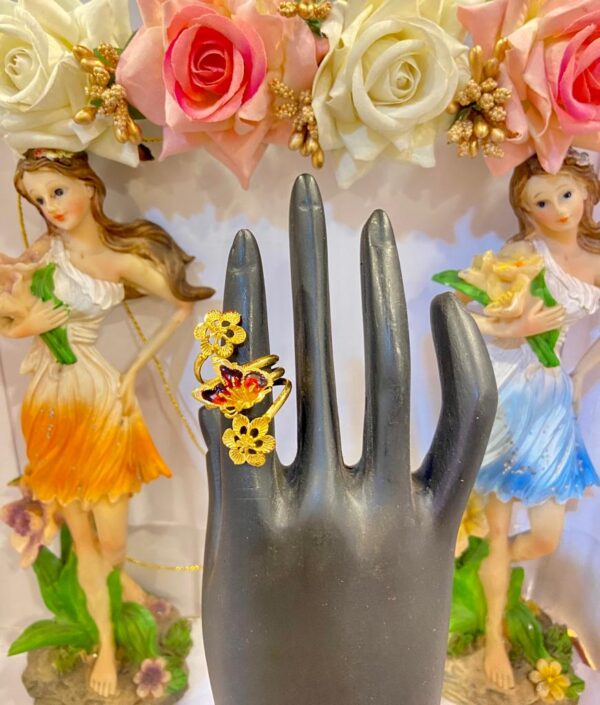 Spiral Floral Finger ring