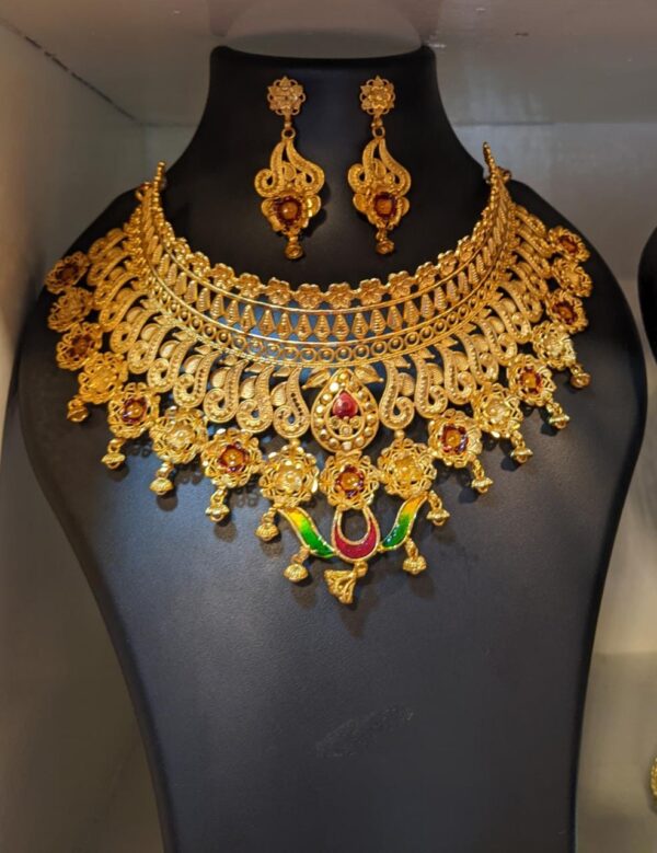 Exotic bridal choker cum necklace