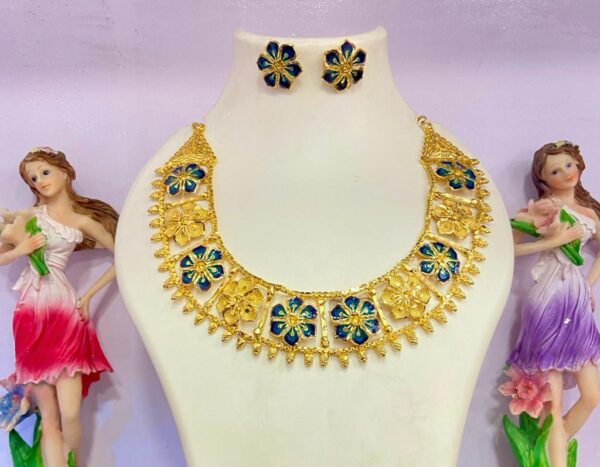 Floral Series chatai minekari necklace