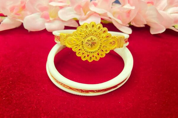 Floral minekari bracelet original sankha