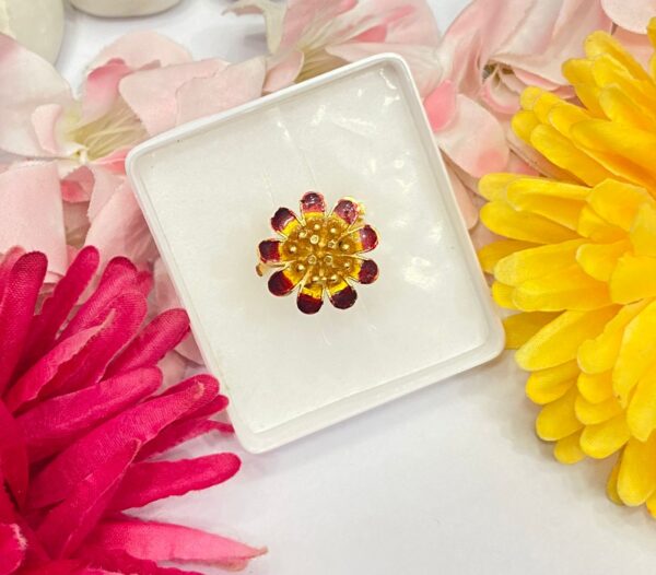 Minekari Floral Finger ring