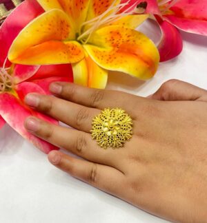 Floral design Finger ring