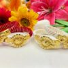 Cross line Floral Bracelet sankha