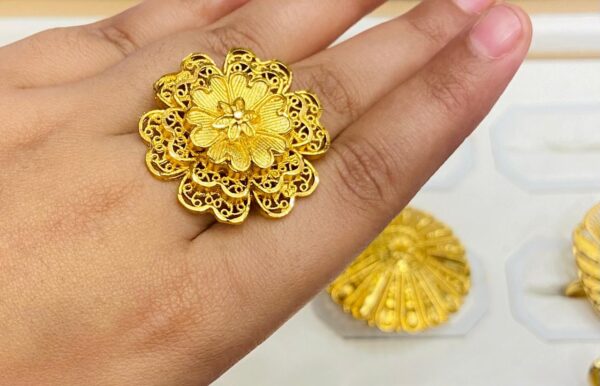Minekari flora Finger ring