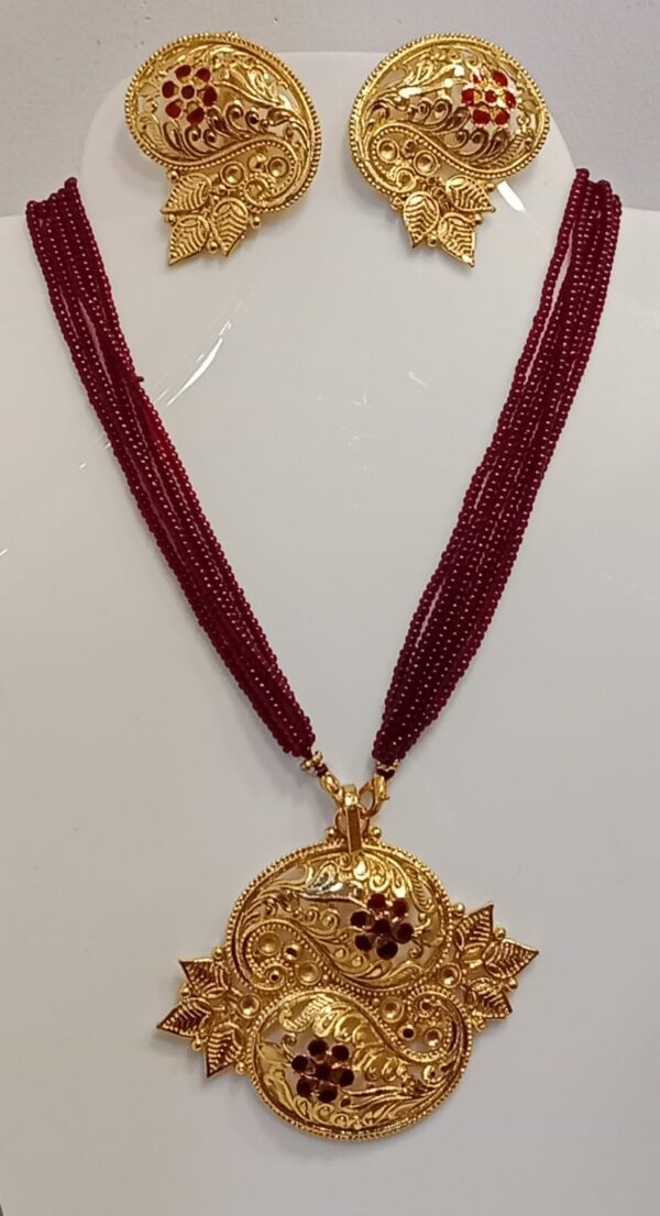 Double Kolka Tarsel with pendant and earset