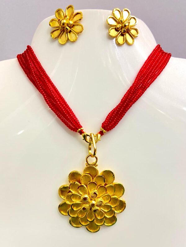 Cherry Flower Tarsel with pendant and earset