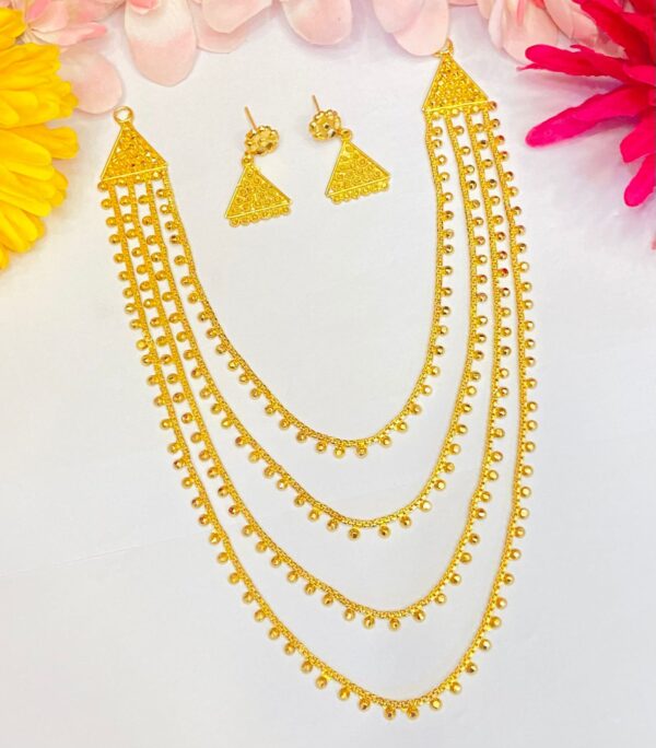 Multi Layer  Triangle With Flower lohori