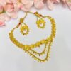 Small Flower With Leafs Necklace!!