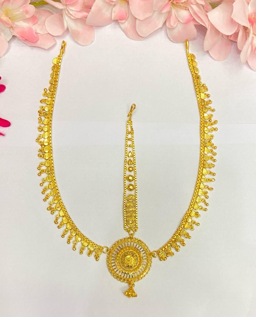 Belt Design Chakra Flower Tayra Tikli (Mangtika) – Swarna Payel