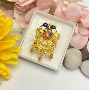 Double Peacock With Balls Finger Ring