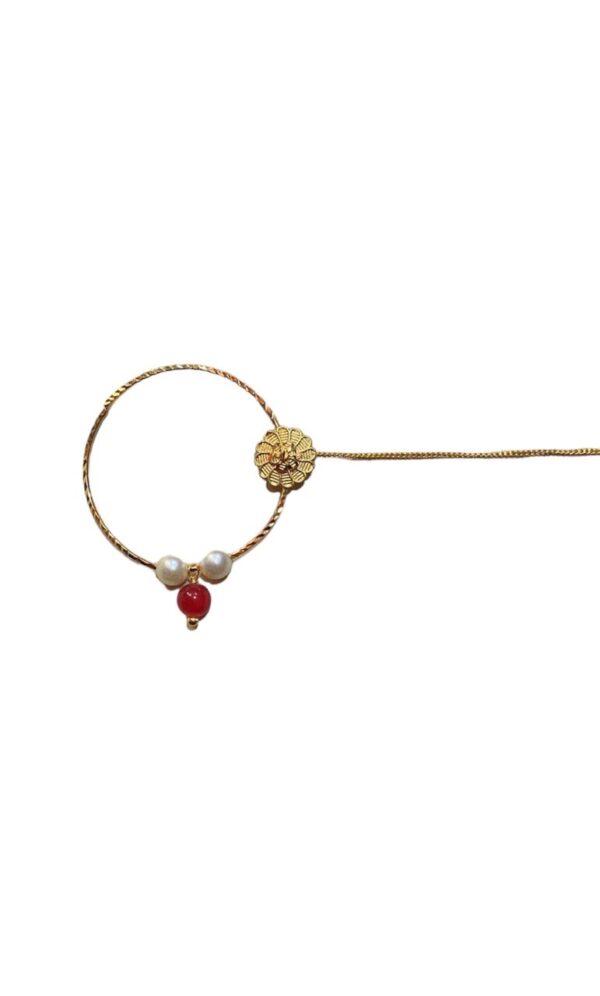 Jasmine Flower with chain nose ring