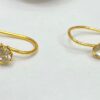 Double Flower Stone Motive Earrings