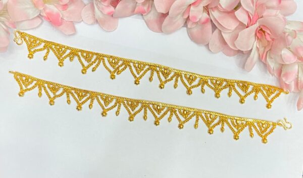 Triangle Jhumka Payal Gold ! Gold Replica !