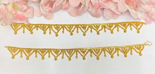 Triangle Jhumka Payal Gold ! Gold Replica !