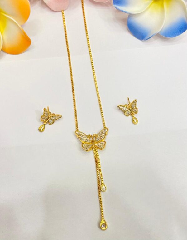 Butterfly Motive Tie Set