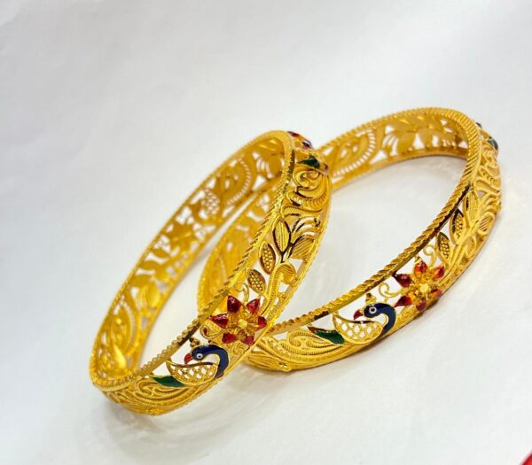 Peacock bangle cum minekari chuur (non khilen)