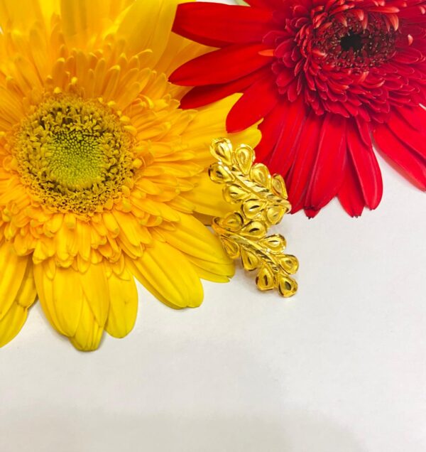 Duo Leaf Petal Finger ring