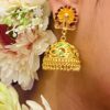 Minekari Flower jhumka
