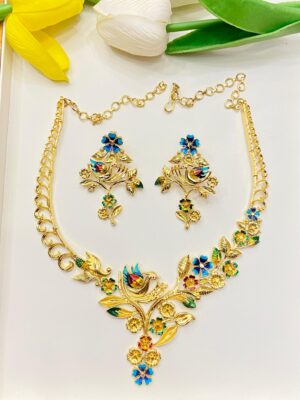 Bird and flower style hasuli set
