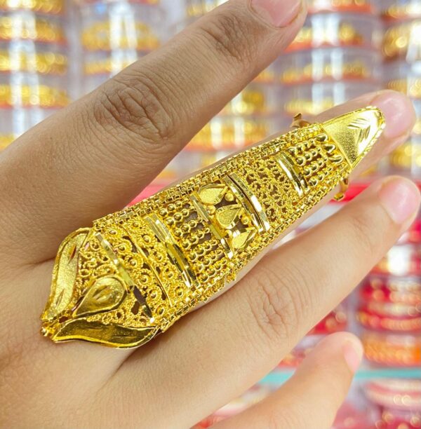 Designer bridal Catterpillar Finger ring