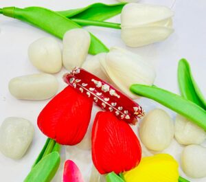 99.5 pure silver straight Petallic Pola
