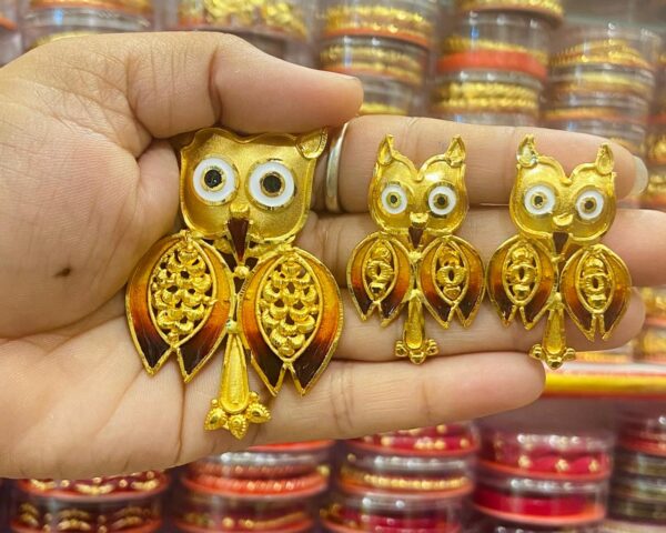 Big Owl pendant with ear set (minekari)