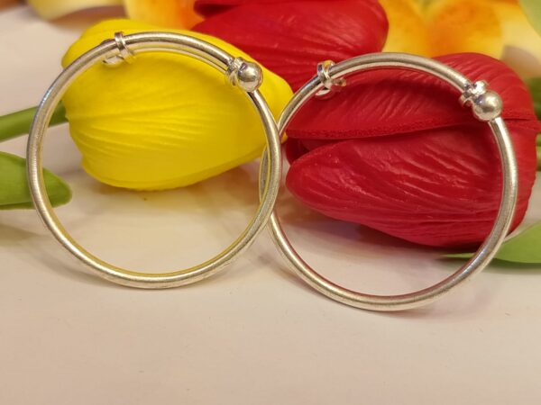Pure Silver baby bangles (Pair)