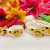 Cross line floral bracelet minekari pola