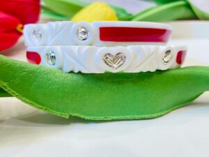 99.5 pure Love design Silver sankha pola