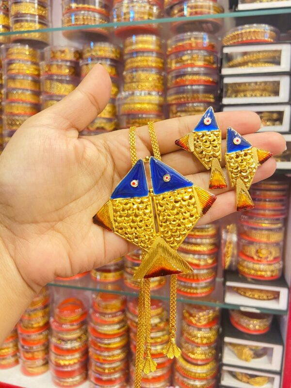 Fish Designer Minekari Tie Set