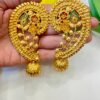 Flower pata design with jhumka (Full kan)