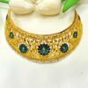 Plumeria flower minekari bridal necklace