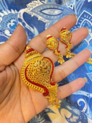 Minekari Shankha Designer Tie Set