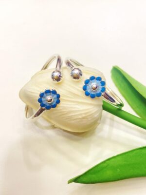 92.5 Pure Silver Aroma Baby bangles (Pair)