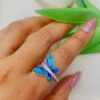 92.5 Silver BlueBird Caratlane finger ring