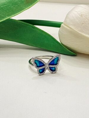 92.5 Silver ButterStone finger ring