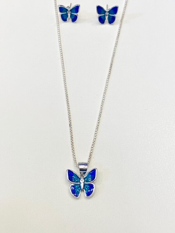 92.5 Pure Silver BlueBird Pendant With Tops (without chain)