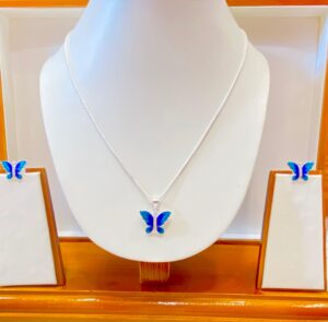 92.5 Pure Silver Caratlane Pendant With Tops (without chain)
