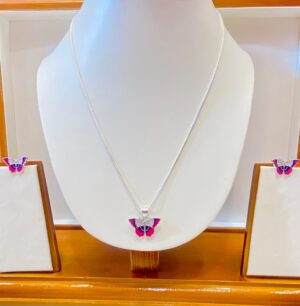 92.5 Pure Silver PinkParadise Pendant With Tops (without chain)