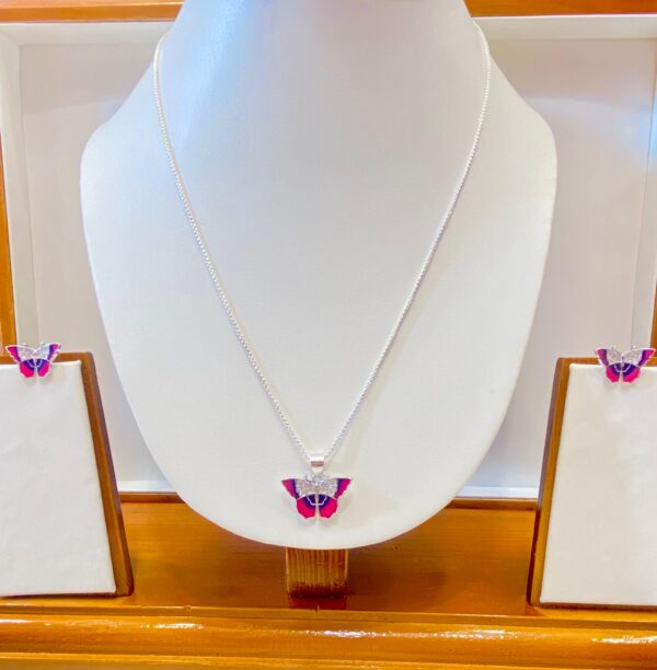 92.5 Pure Silver PinkParadise Pendant With Tops (without chain)