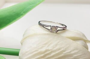 92.5 Silver Engagement finger ring