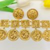 Sabeki medal style gold replica Choker