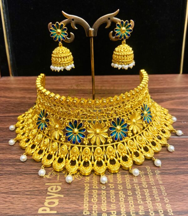 Jhumka with glorious bridal Necklace